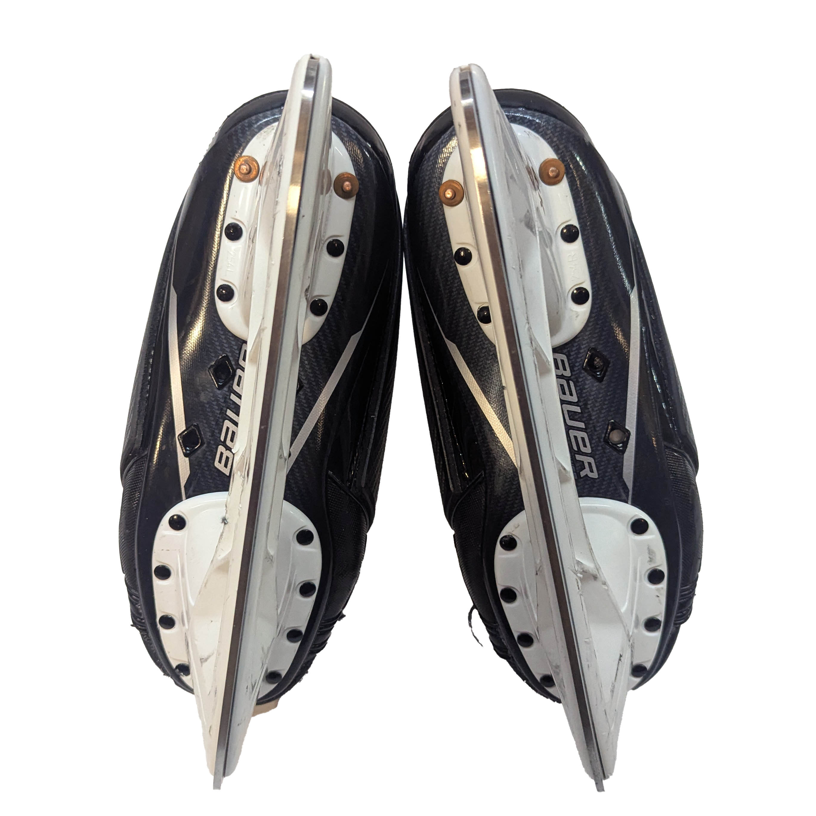 Bauer Supreme Mach - Patins de hockey NCAA Pro Stock d'occasion avec bloqueur de tirs - Taille 6